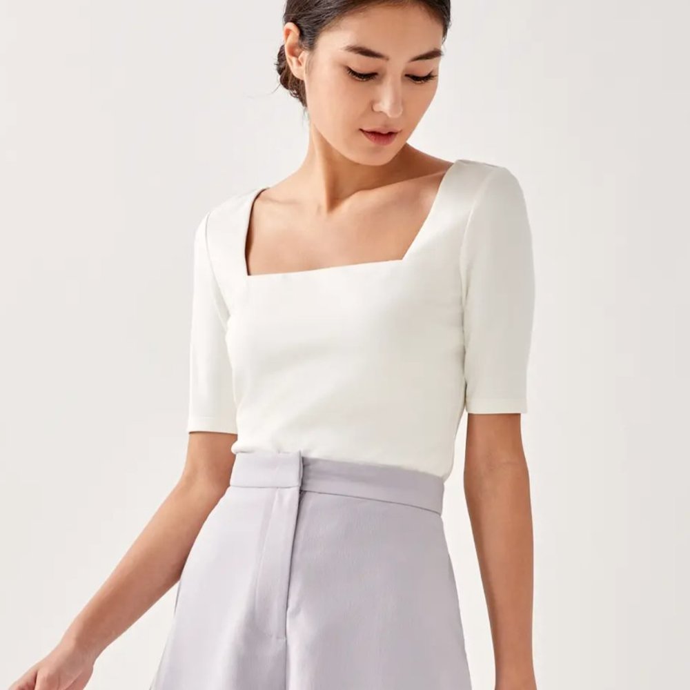 Love, Bonito Square Neck Blouse - XS